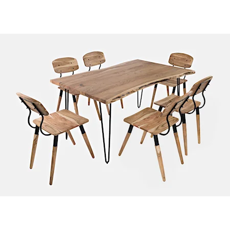 60" Dining Table with 6 Chairs